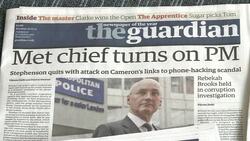 CLEAN: British PM under fire as hacking row claims top cop News Clip