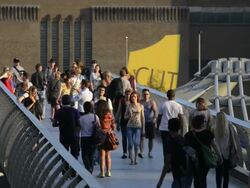 Millennium Bridge Stock Footage