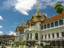 Grand Palace Time Lapse Stock Footage