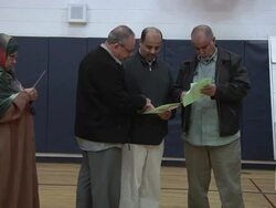 November 2, 2010 PAN Voters from the Arab community cast their ballots in the midterm election / Dearborn, Michigan, United States Stock Footage