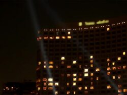 Building in night Stock Footage