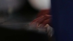 Woman playing piano close up shoot Stock Footage