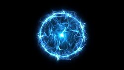 Energy or plasma ball blue Stock Footage