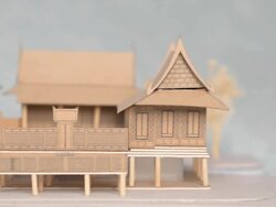 dolly : Thai architecture Stock Footage