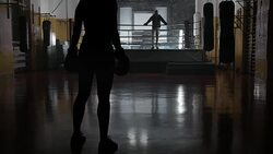 Boxing sparing Stock Footage