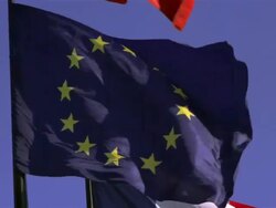 European Union flag Stock Footage