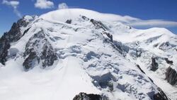 Mont Blanc time lapse video 4k Stock Footage