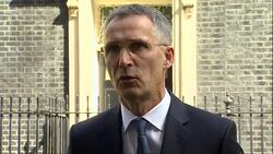 NATO Secretary General Jens Stoltenberg departs after meeting with Theresa May News Clip