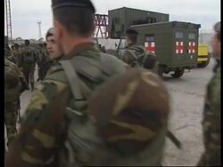 Albania-Arrival Italian troops to join task force News Clip