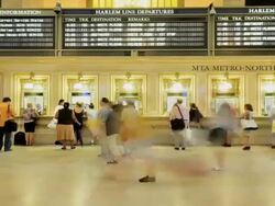 TIME LAPSE, Grand Hall of Grand Central Terminal Stock Footage
