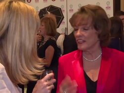 Esther Rantzen at Tesco's Mum of the Year at The Savoy Hotel on March 23, 2014 in London, England. Stock Footage