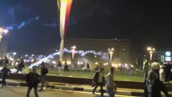 Egypt revolutionaries returned to Tahrir Square.  Army forces used tear gas and vehicles to clear the area. (Nov. 20) News Clip