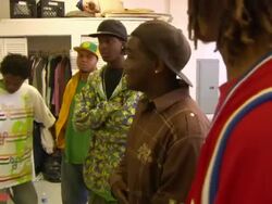 WS Young man in brown shirt freestyle rapping in front of his peers  AUDIO / San Francisco, United States Stock Footage