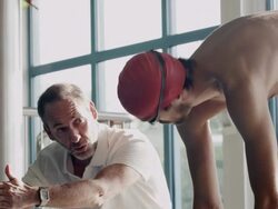 Athlete in water Stock Footage