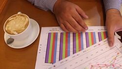 Businessman develop his project Stock Footage