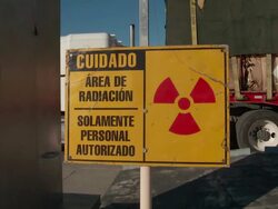 Semi-truck x-ray inspection Stock Footage