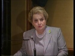 China - Madeleine Albright visit News Clip