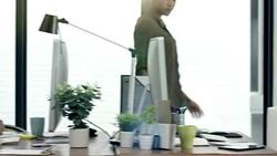 It's a great work environment Stock Footage