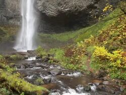 HD Latourelle Falls - bottom of waterfall Stock Footage