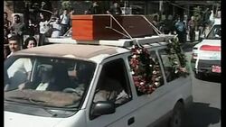 Church siege priest funeral, security, mourners, mass News Clip