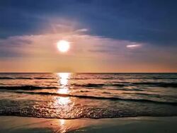 Sunset and sea Stock Footage