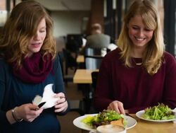 Friends having lunch Stock Footage