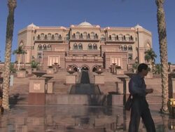 Emirates Palace Hotel in UAE Stock Footage