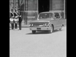 CAN 187 KING HUSSEIN OF JORDAN MEETS PRESIDENT DE GAULLE IN PARIS News Clip