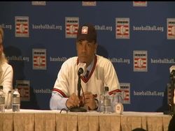 The newest members of the baseball Hall of Fame, Roberto Alomar and Bert Blyleven, met the media on Thursday. Both played for several teams in their careers, Alomar will enter the Hall as a Blue Jay while Blyleven will go in as a Twin. News Clip