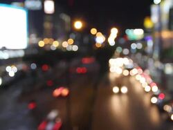 Traffic at night (Time lapse). Stock Footage
