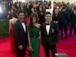 Guests at "PUNK: Chaos To Couture" Costume Institute Gala Stock Footage