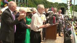 Jeremy Corbyn Speaking at Durham Miners Rally News Clip