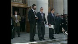 Reynolds, Hume and Adams handshake News Clip