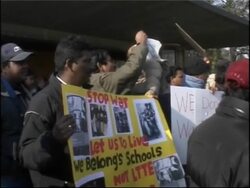 Sri Lankan Tamils protest against alleged children recruiting by Tigers News Clip