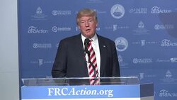 Value Voters: Donald Trump (part 2 of 10) Stock Footage