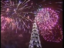 Christmas lights switched on News Clip