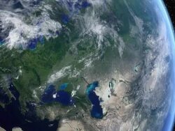 Satellite view of Europe Stock Footage