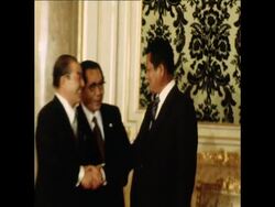 SYND 17 1 79 THAI PRIME MINISTER MEETING JAPANESE FOREIGN MINISTER IN TOKYO News Clip