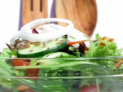 Mixed Salad Stock Footage