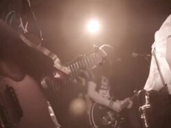 MS TS  Rock band performing  in front of crowd on stage / Nakano, Tokyo, Japan Stock Footage