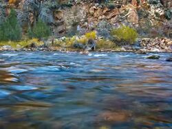 Mountain river water Stock Footage