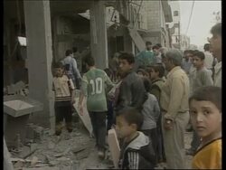 Daylight aftermath of Israeli incursion News Clip