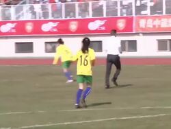 David Beckham plays football Stock Footage