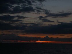 Sunset in Reunion Island Stock Footage