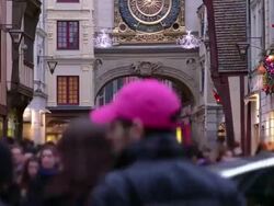 Crowd walking time lapse Stock Footage