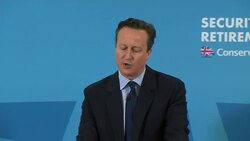 Prime Minister David Cameron speaks at SAGA in Hastings News Clip