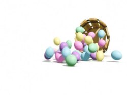 Easter Egg Spill Stock Footage