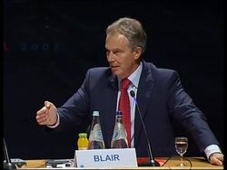 Quartet meeting news conference, Moon, Blair, Rice, Lavrov News Clip