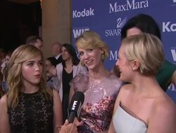 Kiernan Shipka, January Jones, Elizabeth Moss and Jessica ParÃ© at 2013 Women In Film Crystal + Lucy Awards Sponsored By Max Mara, Swarovski And Kodak  Stock Footage