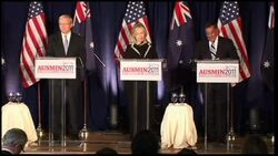 US Sec of State Clinton meets with Australian FM Rudd News Clip